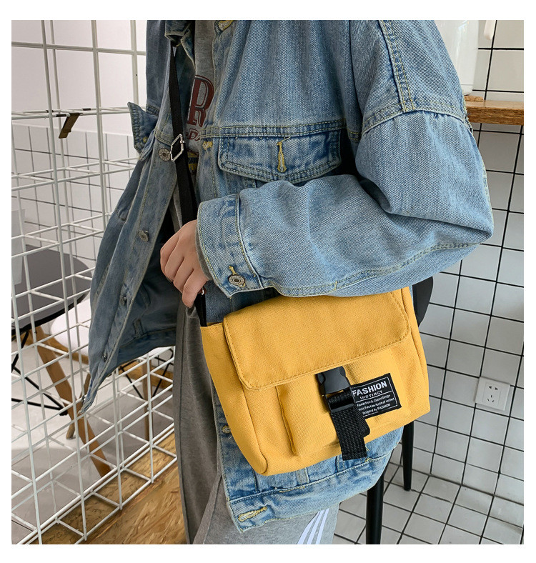 Γυναικεία πάνινη τσάντα Joker Cute Messenger Τσάντα αγορών Τσάντα μονόχρωμη Τσάντα ώμου υψηλής χωρητικότητας Πολυλειτουργική τετράγωνη τσάντα αναψυχής