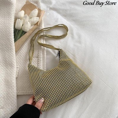 Daami Luksuslik Teemantkott Säravad Rhinestones Käekott Naiste Mood Õlakotid Õhtupidu Clutch Pulmad bankett Kristallkott