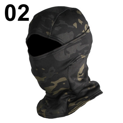 Zimska muška taktička balaclava za cijelo lice Bandana kapa Skijaški sportovi na otvorenom Kampiranje Lov Biciklizam Kamuflažni topliji šal oko vrata