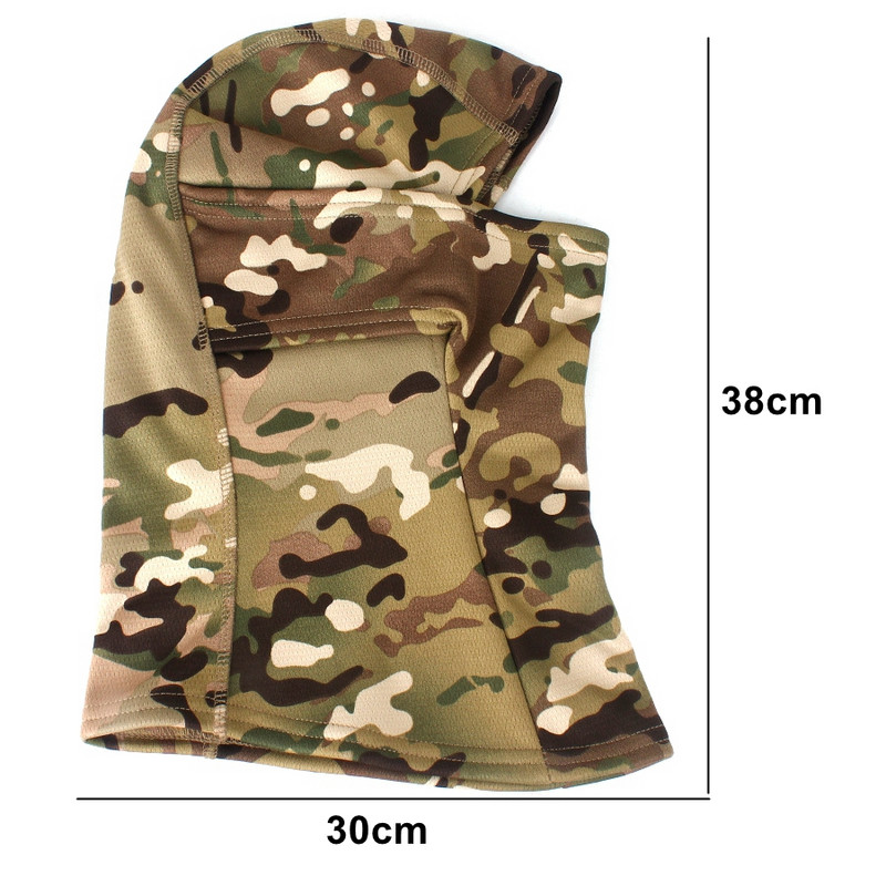 Žiemos vyrų taktinė balaklava viso veido kepuraitė lauko slidinėjimas sportas stovyklavimas medžioklė dviračių sportas kamufliažinis kaklas šiltesnis šalikas