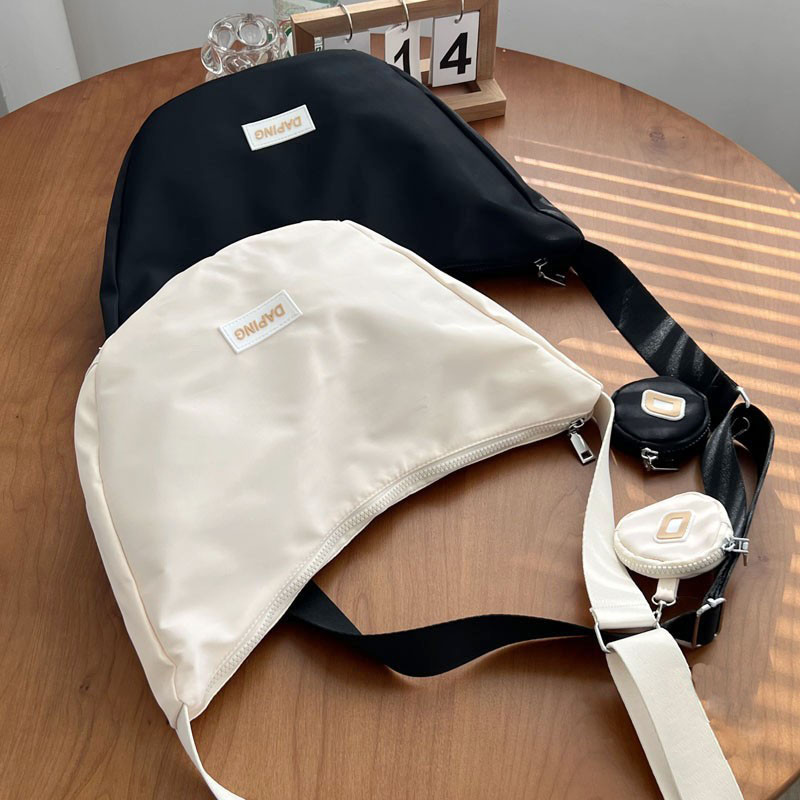 Hylhexyr Geantă tote pentru femei de culoare solidă Geantă de mână din pânză de mare capacitate Genți de umăr portabile pentru studenți