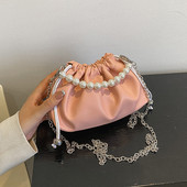 Μικρές τσάντες χιαστί για γυναίκες Cloud underarm tote bag Πλισέ δερμάτινο Pu πολυτελές ντιζάιν τσάντες γυναικείες τσάντες 2022 τάση