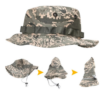 Нова шапка Boonie Мъжки анти-UV слънчеви шапки Шапка за риболов на открито Модни шапки с голяма периферия Дамска лятна шапка Мъжка шапка с кофа Sombrero Gorros