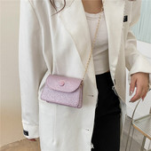 Mood Säravad Naiste Väike õlakott Disainer kaenlaaluse kott Peoõhtune Sidurikott Naistele Kett Pure Color Mini Rahakott Käekott