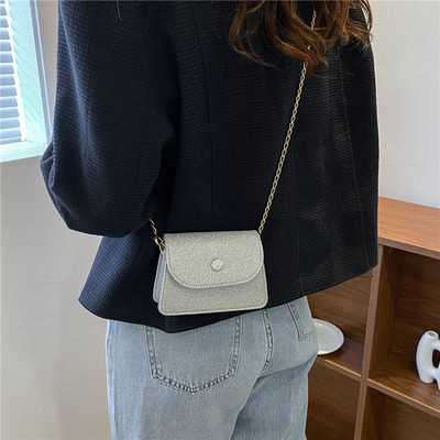 Mood Säravad Naiste Väike õlakott Disainer kaenlaaluse kott Peoõhtune Sidurikott Naistele Kett Pure Color Mini Rahakott Käekott