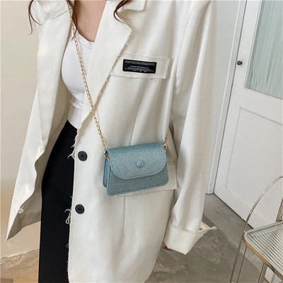 Mood Säravad Naiste Väike õlakott Disainer kaenlaaluse kott Peoõhtune Sidurikott Naistele Kett Pure Color Mini Rahakott Käekott