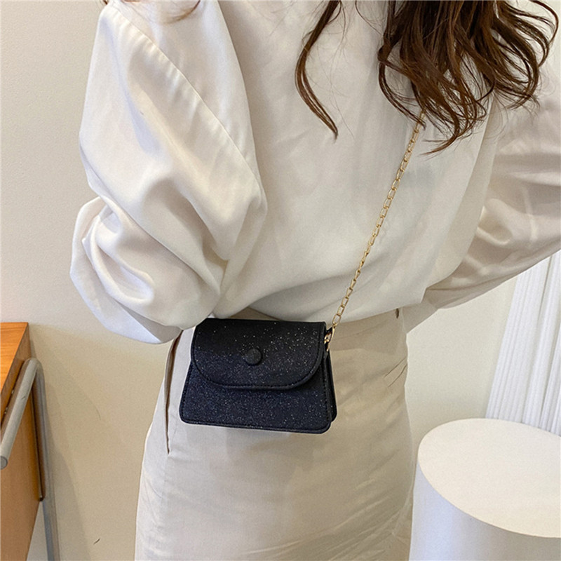 Mood Säravad Naiste Väike õlakott Disainer kaenlaaluse kott Peoõhtune Sidurikott Naistele Kett Pure Color Mini Rahakott Käekott