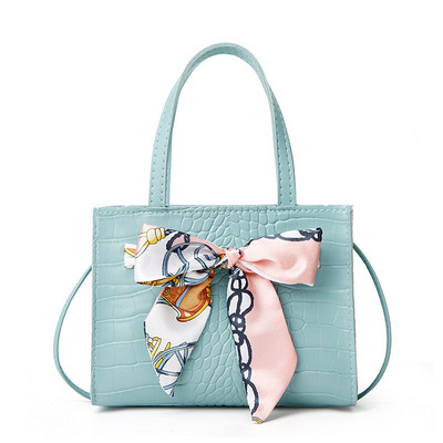 Γυναικεία μόδα Μεταξωτό Μαντίλι Κροκόδειλος Μοτίβο Φορητή τσάντα Messenger Κλειδαριά αγκράφα Ψώνια Ταξίδια Κινητό τηλέφωνο Μικρή τετράγωνη τσάντα