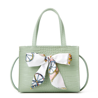 Γυναικεία μόδα Μεταξωτό Μαντίλι Κροκόδειλος Μοτίβο Φορητή τσάντα Messenger Κλειδαριά αγκράφα Ψώνια Ταξίδια Κινητό τηλέφωνο Μικρή τετράγωνη τσάντα