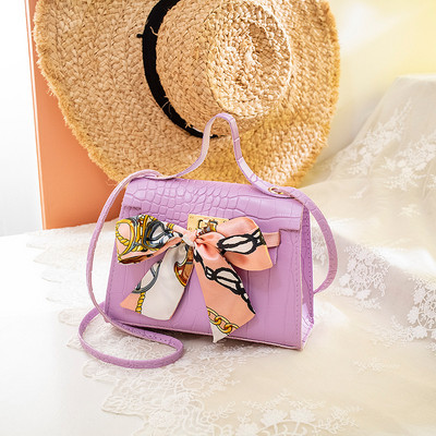 Γυναικεία μόδα Μεταξωτό Μαντίλι Κροκόδειλος Μοτίβο Φορητή τσάντα Messenger Κλειδαριά αγκράφα Ψώνια Ταξίδια Κινητό τηλέφωνο Μικρή τετράγωνη τσάντα