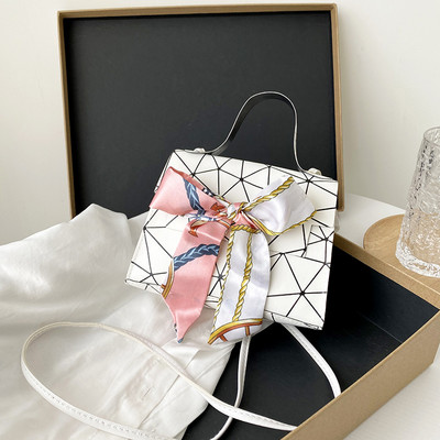 Γυναικεία μόδα Μεταξωτό Μαντίλι Κροκόδειλος Μοτίβο Φορητή τσάντα Messenger Κλειδαριά αγκράφα Ψώνια Ταξίδια Κινητό τηλέφωνο Μικρή τετράγωνη τσάντα