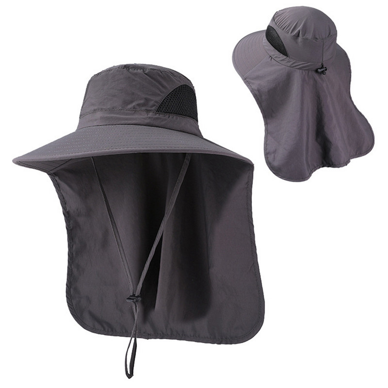 Αντιηλιακό αναπνεύσιμο πλέγμα για άνδρες Γυναικεία καπέλα σαφάρι με αναπνεύσιμο καπέλο ψαρέματος για κάμπινγκ