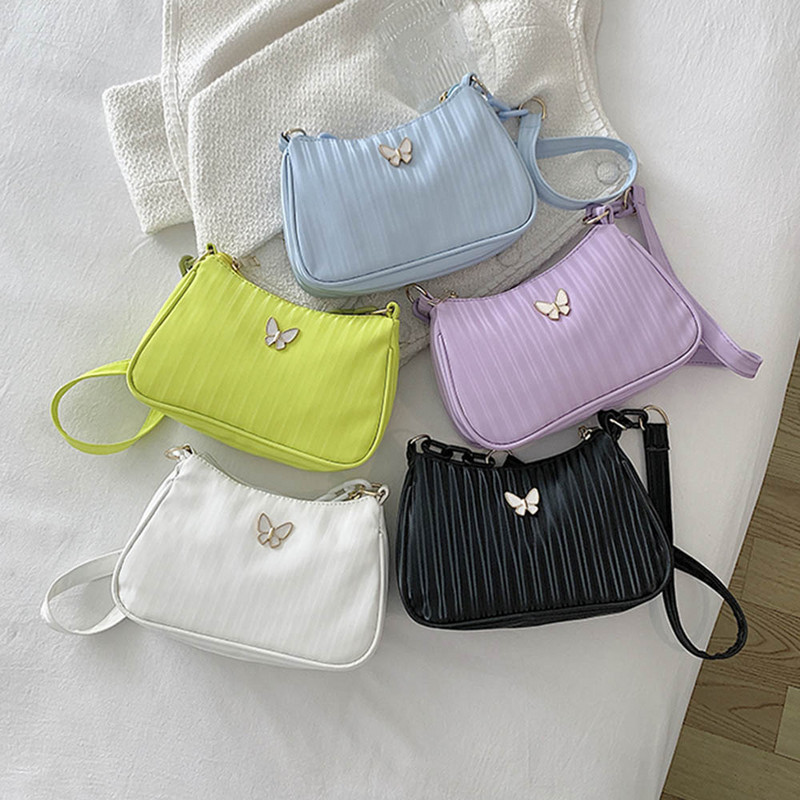 White Butterfly Shoulder Side Bag Designer 2022 Trend Lady Summer Νέα μόδα τσάντα μασχάλης Πολυτελής γυναικεία τσάντα συμπλέκτη Hobos