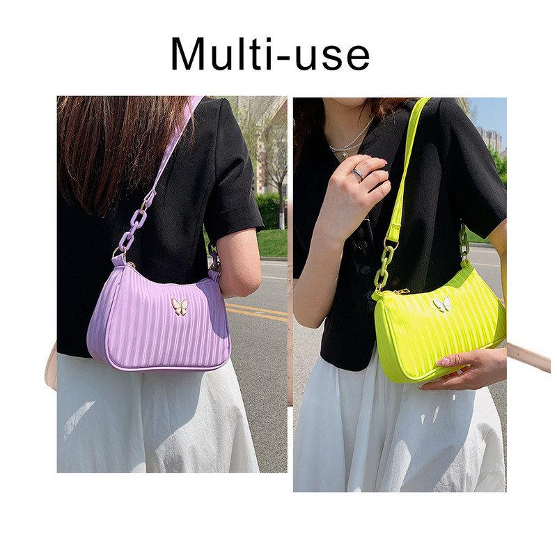 White Butterfly Shoulder Side Bag Designer 2022 Trend Lady Summer Νέα μόδα τσάντα μασχάλης Πολυτελής γυναικεία τσάντα συμπλέκτη Hobos