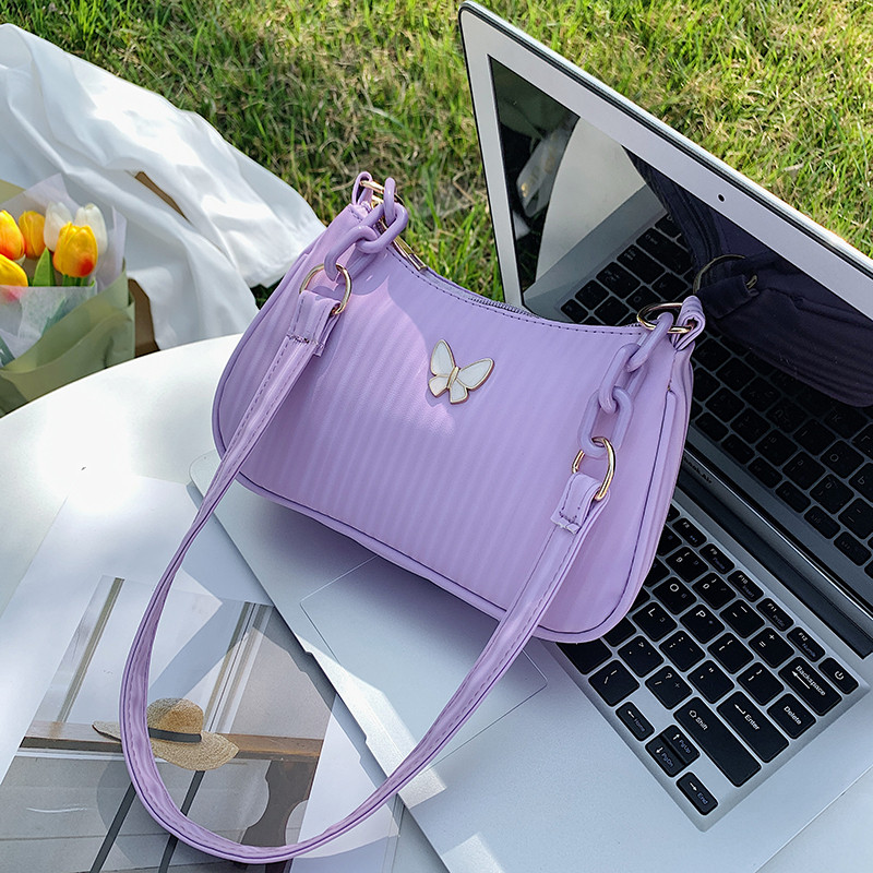 White Butterfly Shoulder Side Bag Designer 2022 Trend Lady Summer Νέα μόδα τσάντα μασχάλης Πολυτελής γυναικεία τσάντα συμπλέκτη Hobos