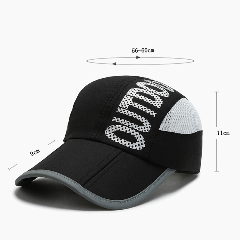 Suvine kokkupandav hingav üliõhuke kiirelt kuivav naiste meeste pesapallimüts õues sportlikuks kalapüügiks reisimiseks ronimiskübar A154