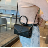 Naiste väike kaasaskantav käekott Retro-nahast õlakott Luksuslik disainiga kollane oranž kommivärv naiste mini Crossbody kott