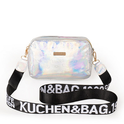 2022 Trend Women Laser Crossbody kott Messenger õlakott PVC tarretis Väike Tote Messenger kommid Värvid Kotid Laser Holograafiline