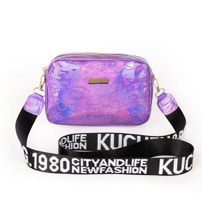 2022 Trend Women Laser Crossbody kott Messenger õlakott PVC tarretis Väike Tote Messenger kommid Värvid Kotid Laser Holograafiline