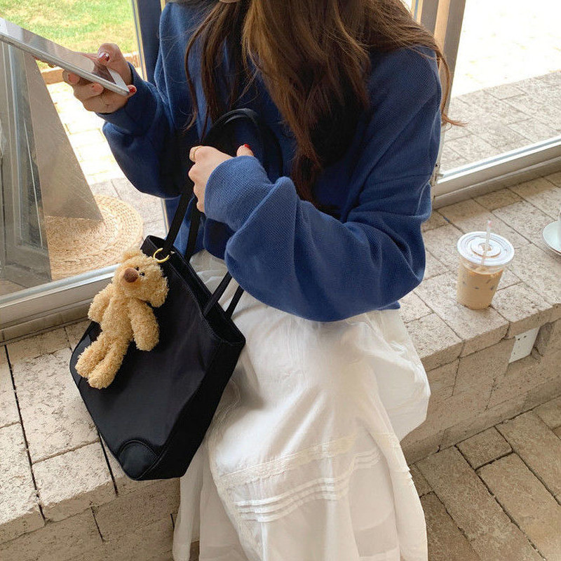 Genți de umăr portabile pentru femei, ocazional subrat, geantă din nailon, de capacitate mare, impermeabilă, toate se potrivesc, genți de mână pentru birou, pentru fiecare zi