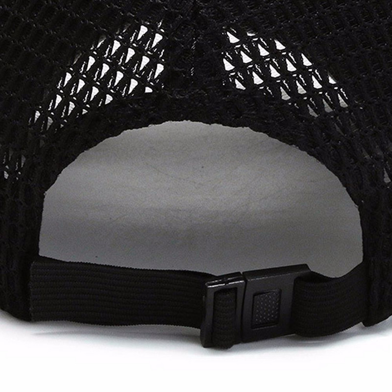 Καλοκαιρινό Unisex Άνδρες που ψαρεύουν Καπέλα του μπέιζμπολ Γυναικεία Καπέλα με αναπνεύσιμο διχτυωτό πλέγμα Μαύρα περιστασιακά αθλητικά Καπέλα Καπέλα