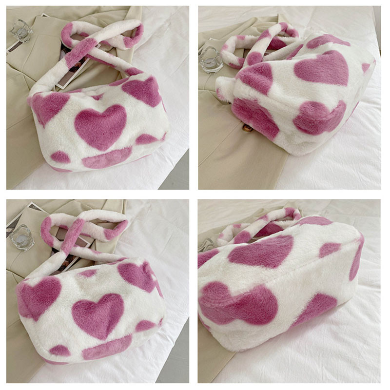 2021 tehénmintás téli női kézitáskák, alkalmi, nagy kapacitású női válltáskák Egyszerű divatos női kézitáskák