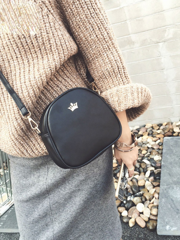 Juhuslikud väikesed keiserliku krooniga kommivärvi käekotid uus mood sidurid daamidele peokott naistele õlgade käekotid