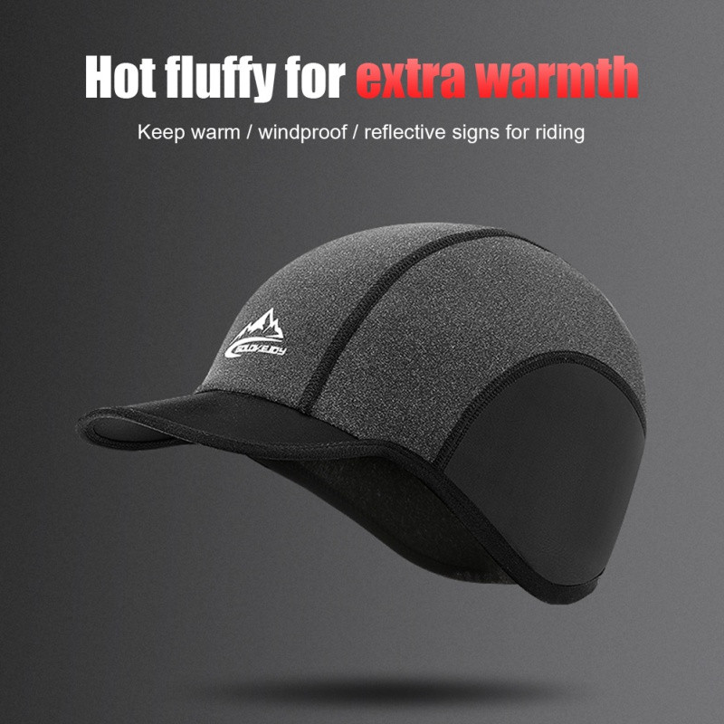 Talvised soojad matkajalgrattamütsid Paksus soojusplokk mütsid Veekindel Jalgrattasõit Telkimine Jooksmine Kõrvakaitse Mütsid meestele Naistele