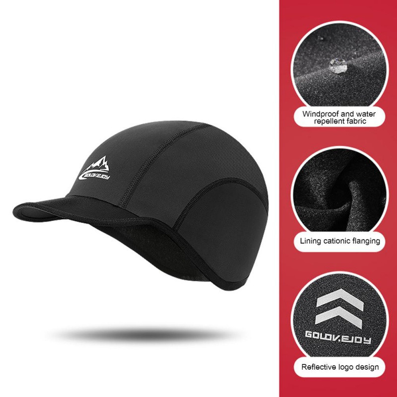 Talvised soojad matkajalgrattamütsid Paksus soojusplokk mütsid Veekindel Jalgrattasõit Telkimine Jooksmine Kõrvakaitse Mütsid meestele Naistele