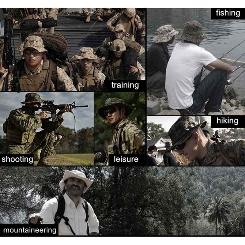 Taktikaline sõjaväemüts meeste jahimüts välisspordiga kamuflaaž päikesekübar Airsoft telkimine matkamine kalapüük armee treening võitlusmüts
