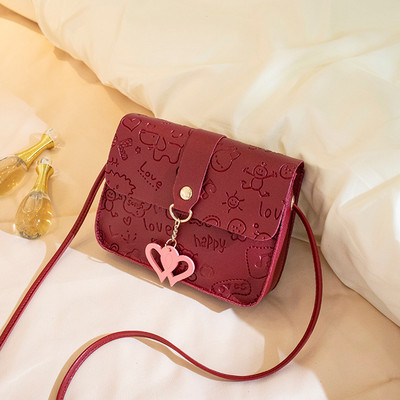 2022 Άνοιξη Καλοκαίρι Μίνι γυναικεία χιαστί τσάντα ώμου κινητού τηλεφώνου Νέα μόδα υφασμένη φούντα γυναικεία τσάντα ώμου διαγώνια