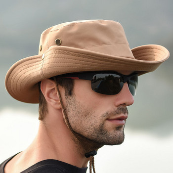 Слънцезащитна рибарска шапка Лятна дишаща мрежеста шапка за къмпинг Туризъм Анти-UV шапка за слънце Шапка за планинарство Външна шапка с кофа