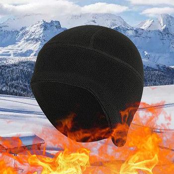 Външна вътрешна шапка от полар Мъжка зимна шапка Тактическа шапка Къмпинг Риболов Дамска топла ветроустойчива Военна шапка за колоездене