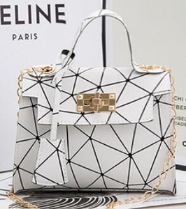 Nahast kotid Naiste brändi luksus 2021 värviline geomeetriline rombist kotikett mobiiltelefoni mündikott Mini käekott