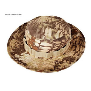 Νέα Tactical Airsoft Camouflage Boonie Καπέλα Στρατού Στρατιωτικό Καπέλο Cadet Summer Outdoor Camping Στρογγυλό ανδρικό καπέλο πεζοπορίας για ψάρεμα