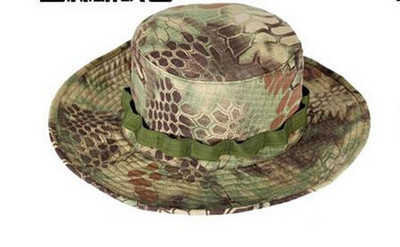 Νέα Tactical Airsoft Camouflage Boonie Καπέλα Στρατού Στρατιωτικό Καπέλο Cadet Summer Outdoor Camping Στρογγυλό ανδρικό καπέλο πεζοπορίας για ψάρεμα