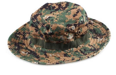 Νέα Tactical Airsoft Camouflage Boonie Καπέλα Στρατού Στρατιωτικό Καπέλο Cadet Summer Outdoor Camping Στρογγυλό ανδρικό καπέλο πεζοπορίας για ψάρεμα