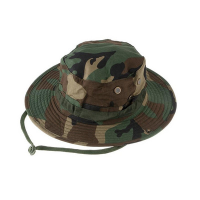 Νέα Tactical Airsoft Camouflage Boonie Καπέλα Στρατού Στρατιωτικό Καπέλο Cadet Summer Outdoor Camping Στρογγυλό ανδρικό καπέλο πεζοπορίας για ψάρεμα