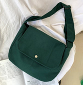 Κορεάτικη έκδοση Casual απλό λογοτεχνικό στυλ μονόχρωμη πλάγια τσάντα καμβά 2896877 ώμου Μοντέρνα, ευέλικτη vintage