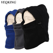 Ανδρικά αντιανεμικά σκουφάκια πεζοπορίας VEQKING, χειμωνιάτικη θερμική μάσκα προσώπου Balaclava με θερμικό φλις, καπέλα κάμπινγκ για μοτοσικλέτα για ποδήλατο σκι