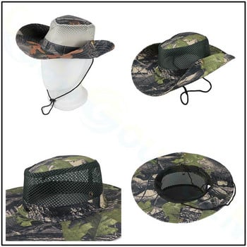 Καμουφλάζ Tactical Cap Military Boonie Καπέλο US Army Caps Camo Ανδρικά αθλητικά υπαίθρια κουβάς ήλιου Καπέλα Ψάρεμα Πεζοπορία Καπέλα κυνηγιού