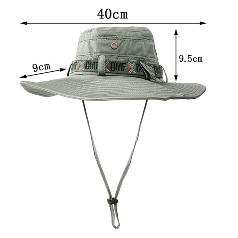 Valymas vyrams Vasarinės kepurės nuo saulės plačiabrylis snaiperinis kepuraitė lauko stovyklavimo kepuraitė Vyriška karinė taktinė kepurė Nepalo kepurė nuo UV spindulių apsauganti žuvis