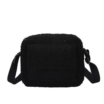 New Trend Winter Plush naiste väike õlakott vabaaja mini-sättekotid Moedisainer naiste kotid reisitelefoni kott rahakott