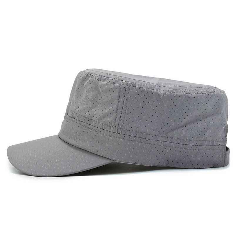 NIXHIT Νέα καλοκαιρινή αθλητική τρύπα αναπνέουσας γρήγορης ξήρανσης Ανδρικά γυναικεία επίπεδη καπέλα Ταξίδι Αναρρίχηση τρέξιμο Καπέλο ψαρέματος A214