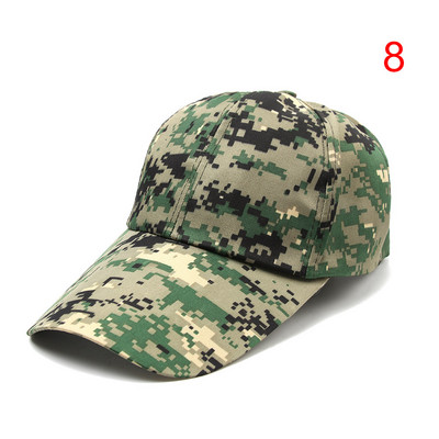 Ρυθμιζόμενο ανδρικό γυναικείο καμουφλάζ Στρατού τακτικό καπέλο μπέιζμπολ Υπαίθρια πεζοπορία σε ζούγκλα Κυνήγι Snapback Sun Hat Casual Cap Military Hat