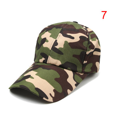 Ρυθμιζόμενο ανδρικό γυναικείο καμουφλάζ Στρατού τακτικό καπέλο μπέιζμπολ Υπαίθρια πεζοπορία σε ζούγκλα Κυνήγι Snapback Sun Hat Casual Cap Military Hat