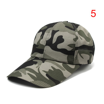 Ρυθμιζόμενο ανδρικό γυναικείο καμουφλάζ Στρατού τακτικό καπέλο μπέιζμπολ Υπαίθρια πεζοπορία σε ζούγκλα Κυνήγι Snapback Sun Hat Casual Cap Military Hat