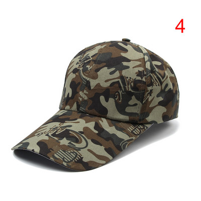 Ρυθμιζόμενο ανδρικό γυναικείο καμουφλάζ Στρατού τακτικό καπέλο μπέιζμπολ Υπαίθρια πεζοπορία σε ζούγκλα Κυνήγι Snapback Sun Hat Casual Cap Military Hat