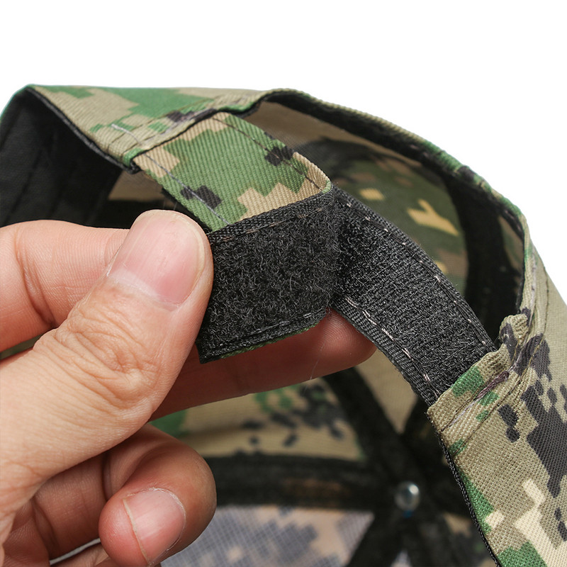 Ρυθμιζόμενο ανδρικό γυναικείο καμουφλάζ Στρατού τακτικό καπέλο μπέιζμπολ Υπαίθρια πεζοπορία σε ζούγκλα Κυνήγι Snapback Sun Hat Casual Cap Military Hat