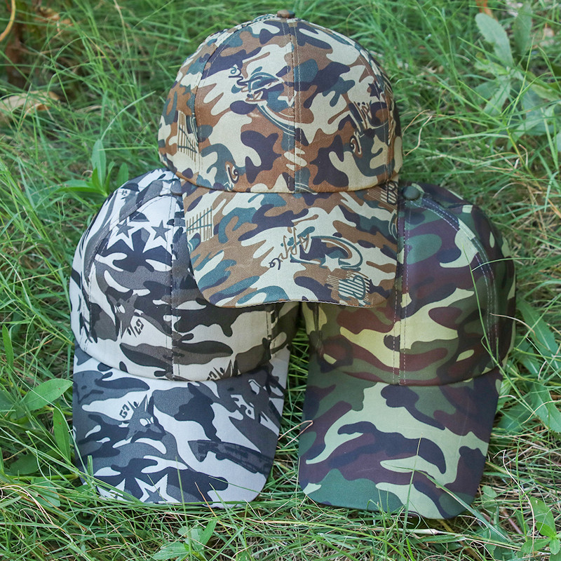 Ρυθμιζόμενο ανδρικό γυναικείο καμουφλάζ Στρατού τακτικό καπέλο μπέιζμπολ Υπαίθρια πεζοπορία σε ζούγκλα Κυνήγι Snapback Sun Hat Casual Cap Military Hat